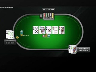 PokerStarslive - SCOOP 10-H - Replay commenté (3/3)