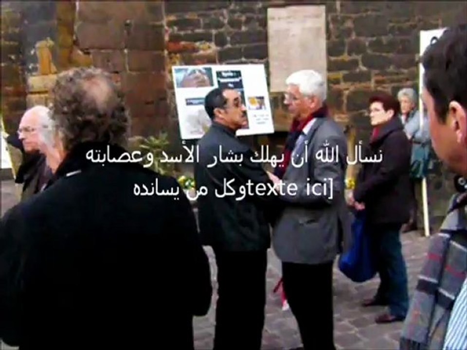 Manifestation de Soutien au Peuple Syrien à Colmar  en France le 15-03-2012