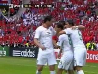 Golo de Quaresma contra os checos