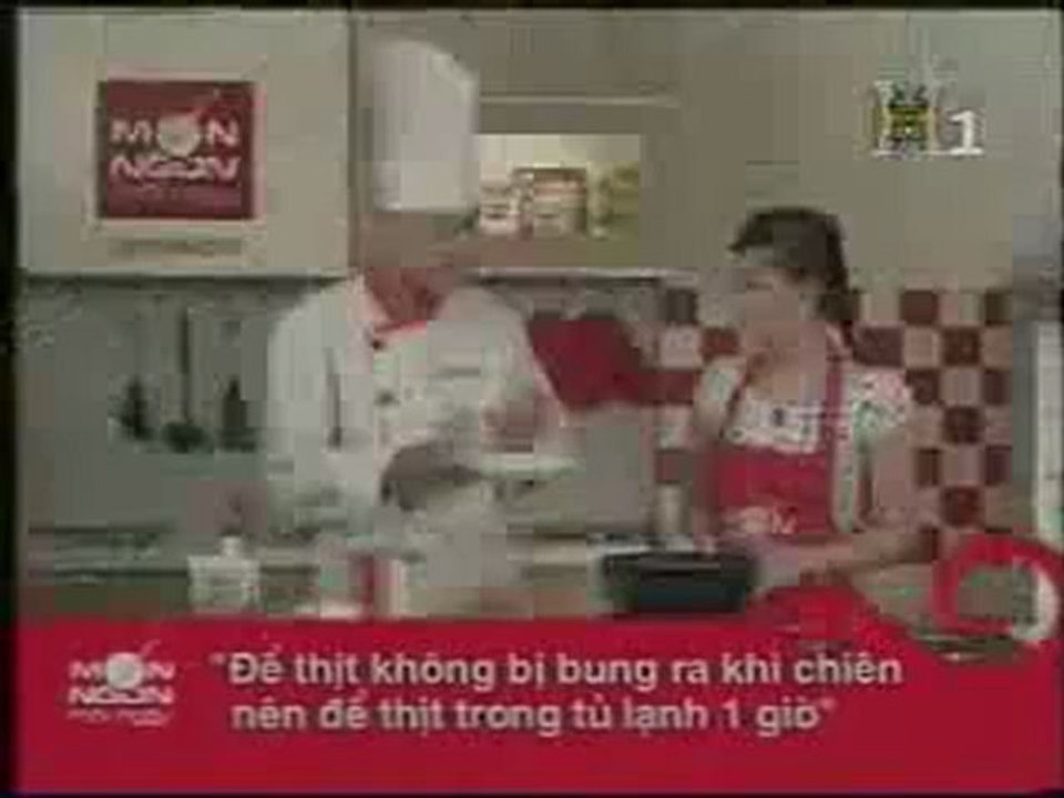 Thit cuon rau cu -