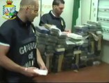 Roma - Sequestrati 110 chili di cocaina purissima a Fiumicino (20.06.12)