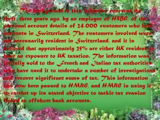 HMRC TARGETING SWISS HSBC ACCOUNTS