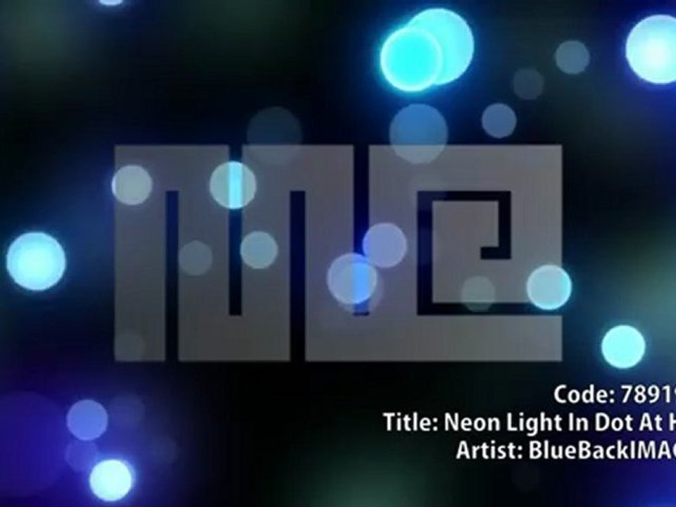 Neon Light In Dot At HD Stock Animation - MotionElements