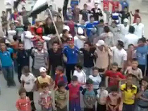 Syria فري برس ديرالزور مدينة القورية مظاهرة رائعه لأبطال المدينة 20 6 2012 Deirezzor