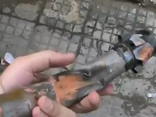 Syria فري برس  حماه المحتلة القذائف التي انهالت على حي طريق حلب 20 6 2012 Hama