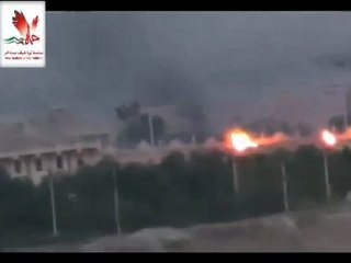 Syria فري برس  حماه المحتلة  مشاع ج ملعب يتعرض للقصف الهمجي 19 06 2012 Hama