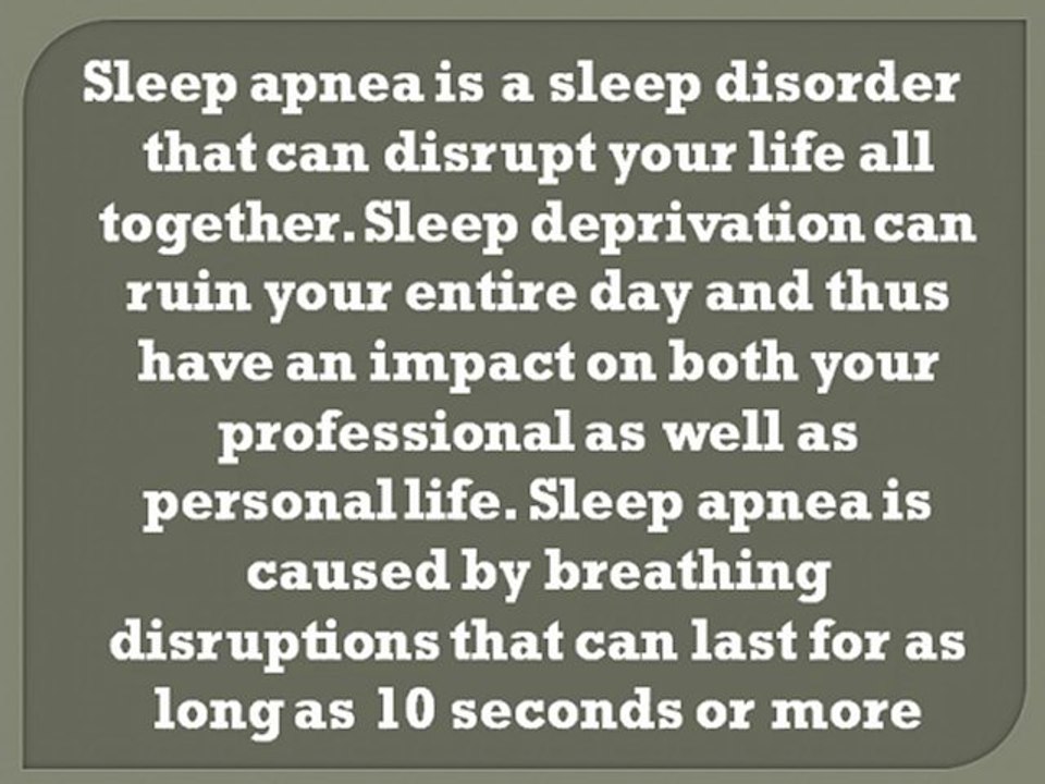 Sleep Apnea Treatments