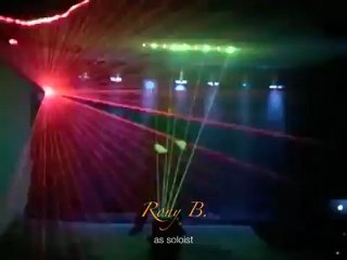 Laser harp played by Rony B. - laser-harpist from Mallorca