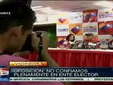 Oposición venezolana no confía en autoridad electoral