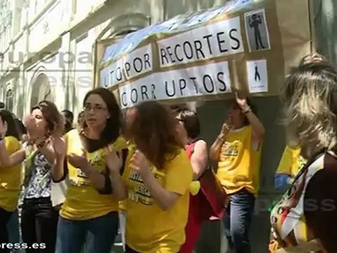 Concentración de trabajadores de la Justicia en CGPJ