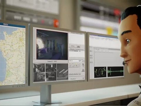 Mediaveil : mise en fuite de l'intrus en -1 mn avec Alarme Mediaveil, telesurveillance + brouillard opacifiant