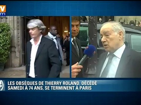 Obsèques de Thierry Roland : Eugène Saccomano déplore la perte de son copain