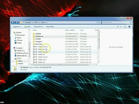 Part 2 - Copying MP3 files to a MP3 device