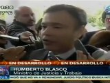 Ministro Humberto Blasco renuncia a su cargo