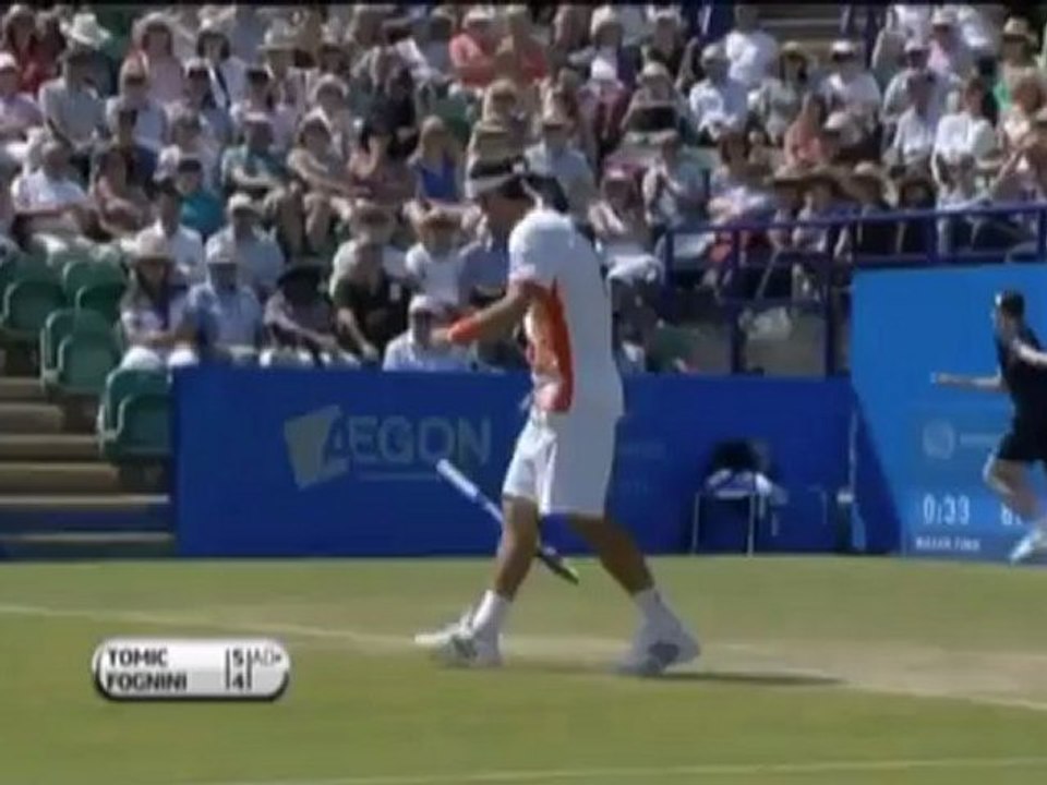 Eastbourne: Fognini besiegt Tomic