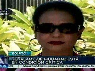 En vilo, egipcios por salud de Mubarak