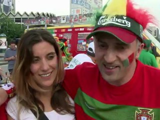 Euro 2012: Pre-match atmosphere Portugal-Czech Republic