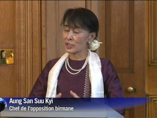 Aung San Suu Kyi émue de l'accueil "chaleureux" des Britanniques