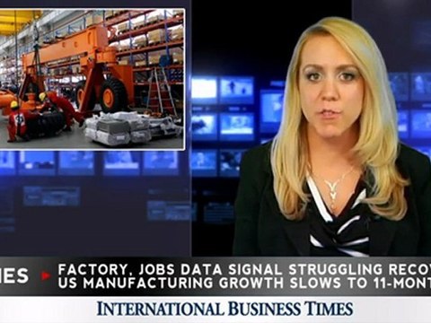 Wall Street Drops on Growth Worries, Factory and Jobs Data Signal Struggling Recovery