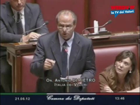 Di Pietro - Vogliamo la verità sulla trattativa Stato-Mafia (21.06.12)