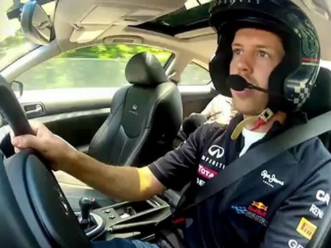 Sebastian Vettel sul circuito cittadino del New Jersey