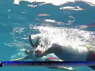 Limbless Frenchman swims from Africa to Asia