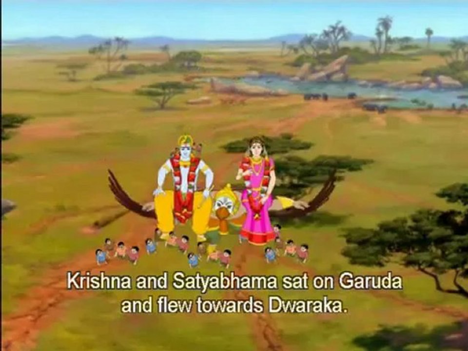 Krishna and Garuda - Animation