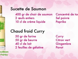 APERO SYMPA - RECETTE SUCETTE DE SAUMON + SAUVIGNON BLANC POIRES