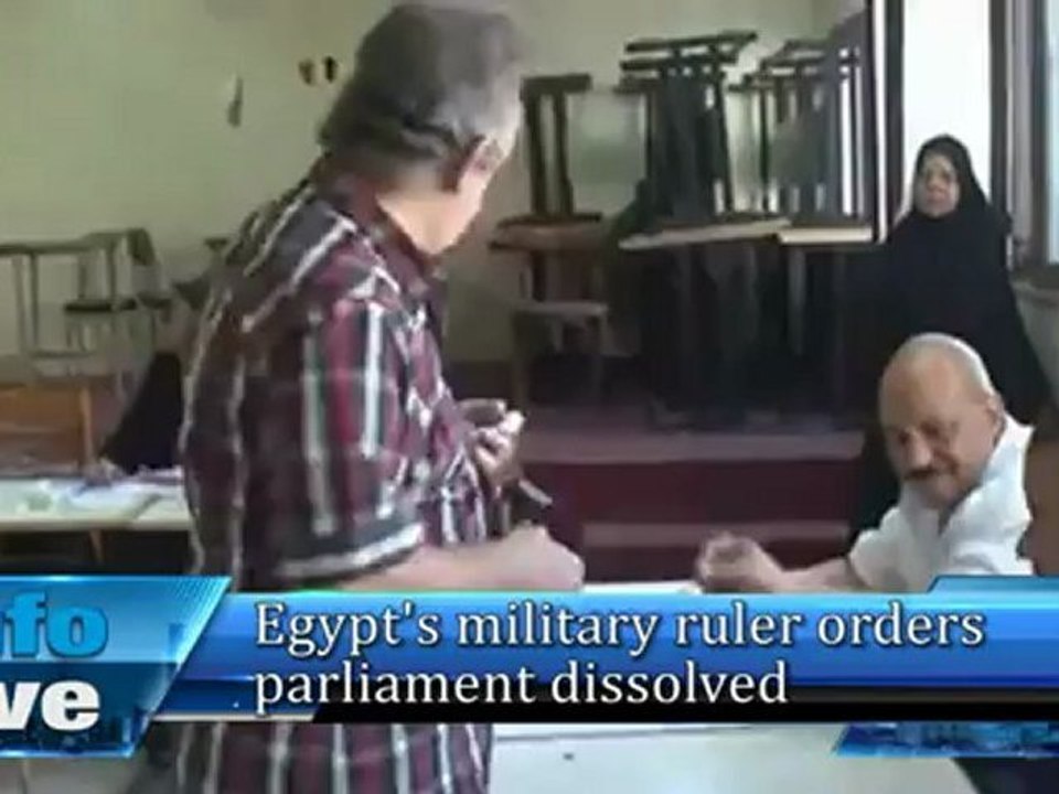 Egypt's military ruler orders parliament dissolved