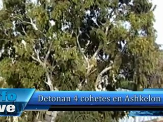 Detonan 4 cohetes en Ashkelon