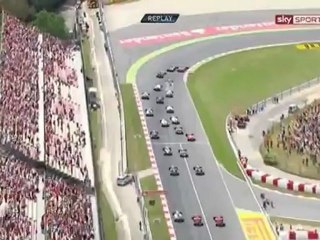 F1 2012 GP España Salida | F1 2012 Spanish GP Start Engine Sounds [HD]