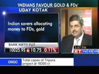Indian savers allocating money to FDs, gold: Uday Kotak