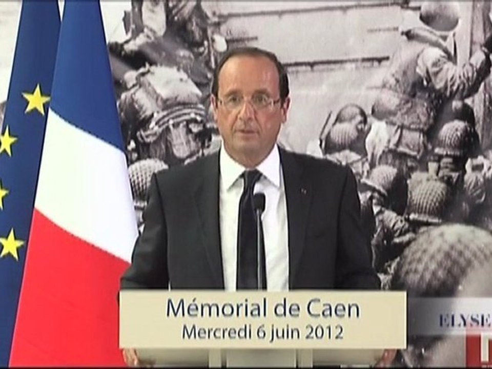 Discours du Président de la République au Mémorial de Caen