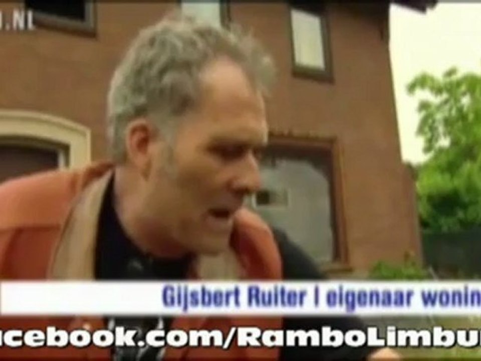 Rambo Gijsbert uit Limburg gooit molotov cocktails naar politie