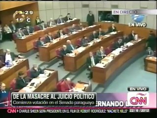 Senado de Paraguay destituye al presidente Fernando Lugo