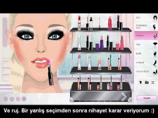 Stardoll - Siyah, dağılan makyaj