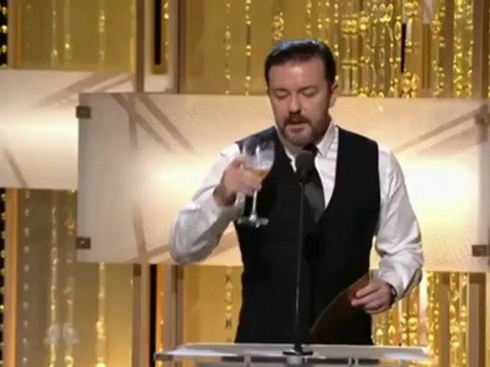 Ricky Gervais at the 2011 Golden Globes