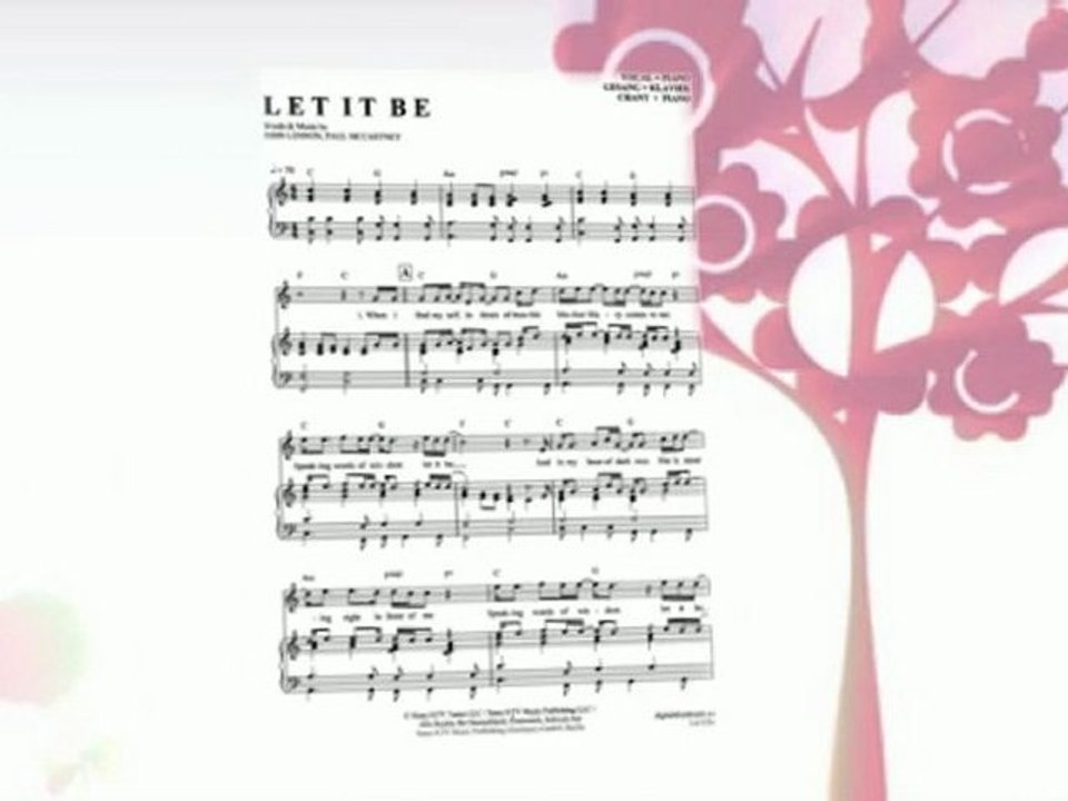 Noten bei notendownload - Let it be (The Beatles)