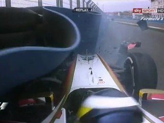 Formula 1 Valancia 2012 FP2 Crash De la Rosa