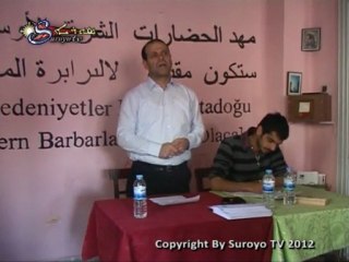 Tuma Celik in Suryani halki hakkinda Antakya da sundugu seminer