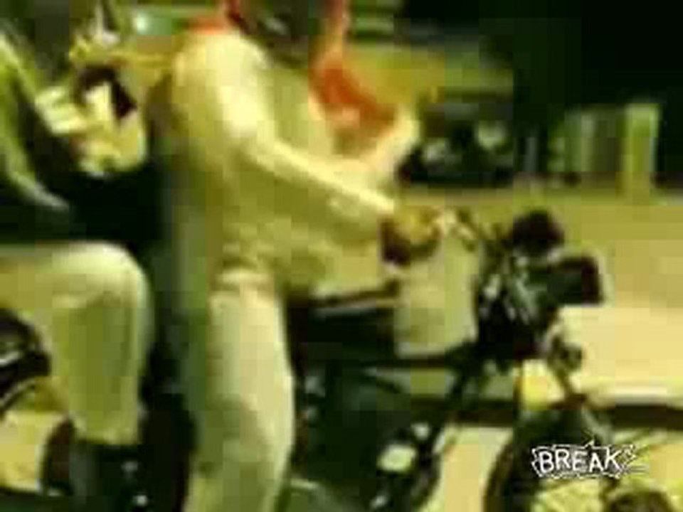 Anfänger auf Motorrad