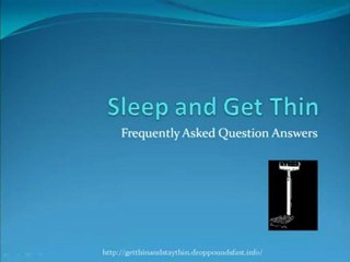 FAQ 7 Sleep & Weight Loss FAQs: Answer 7 💤