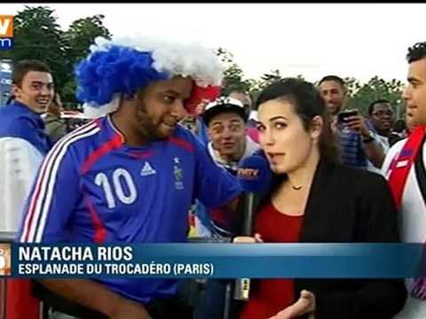 Euro 2012 : des milliers de supporters français rassemblés au Trocadéro