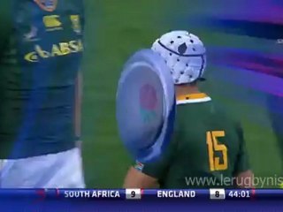 Chris Ashton décapsule Gio Aplon pendant Afrique du Sud - Angleterre