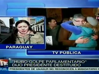 Lugo hablo por primera vez despues de su destitución