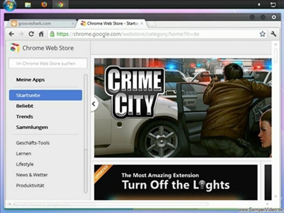 Chrome: Grooveshark freischalten