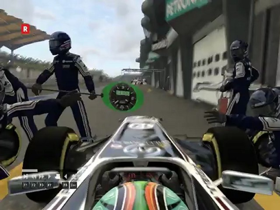 F1 2011 - GP de Malaisie - Mon 1er passage aux stands