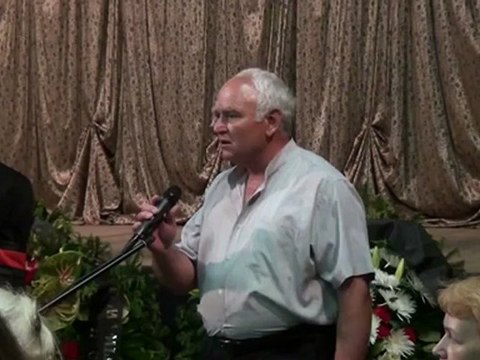 Выступление В. В. Обрежи на прощании с Н.В. Левашовым