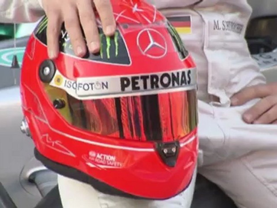 Michael Schumacher zurück auf dem Podest