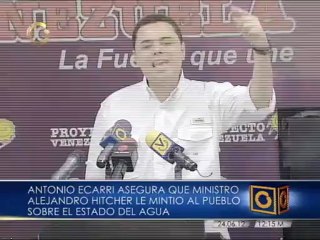 Ecarri: "La transparencia del ministro Hitcher quedó bajo la bora"